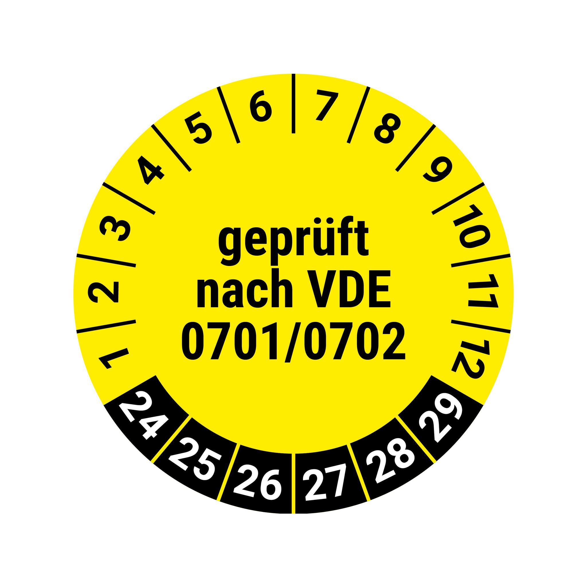 Prüfplakette VDE0701/0702