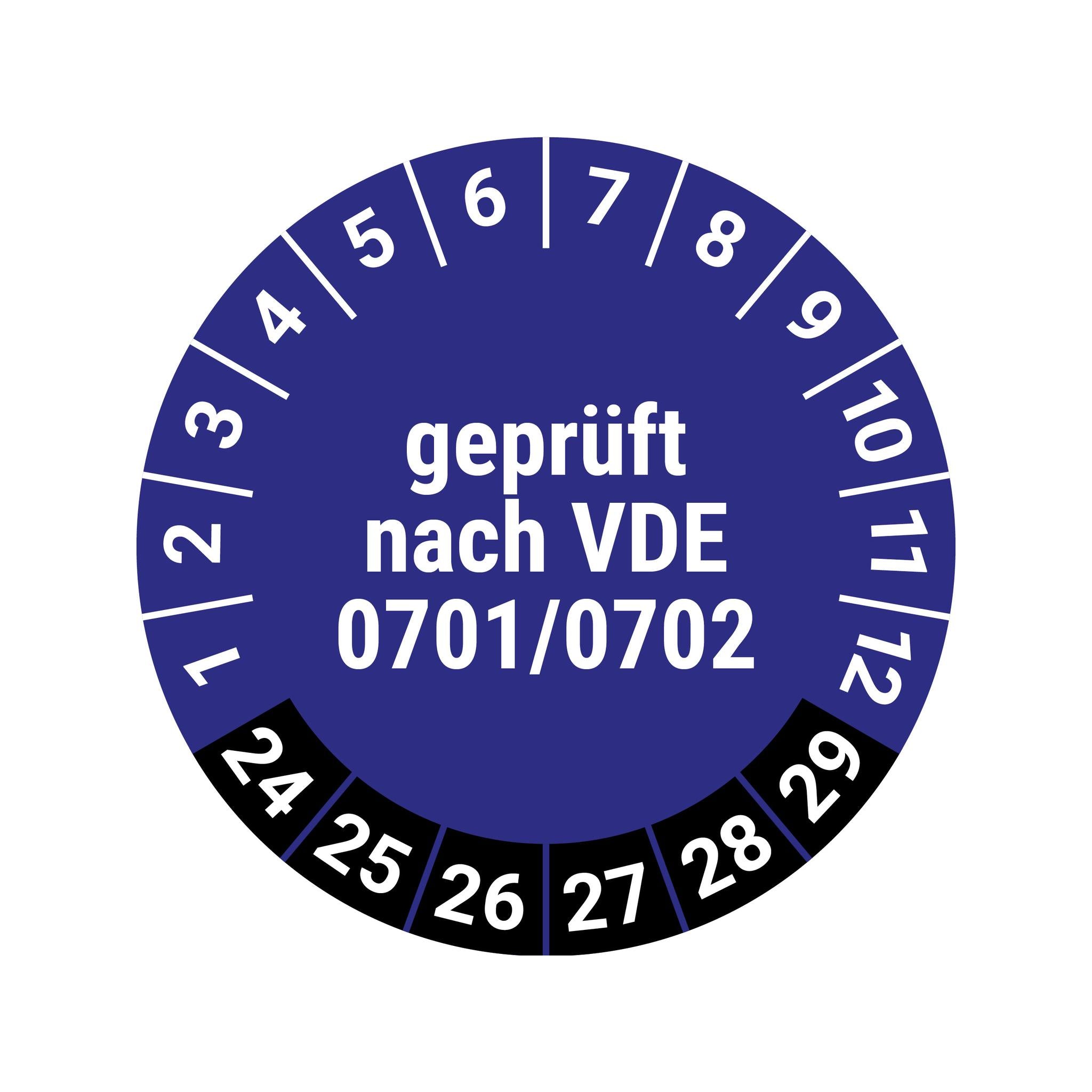 Prüfplakette VDE0701/0702