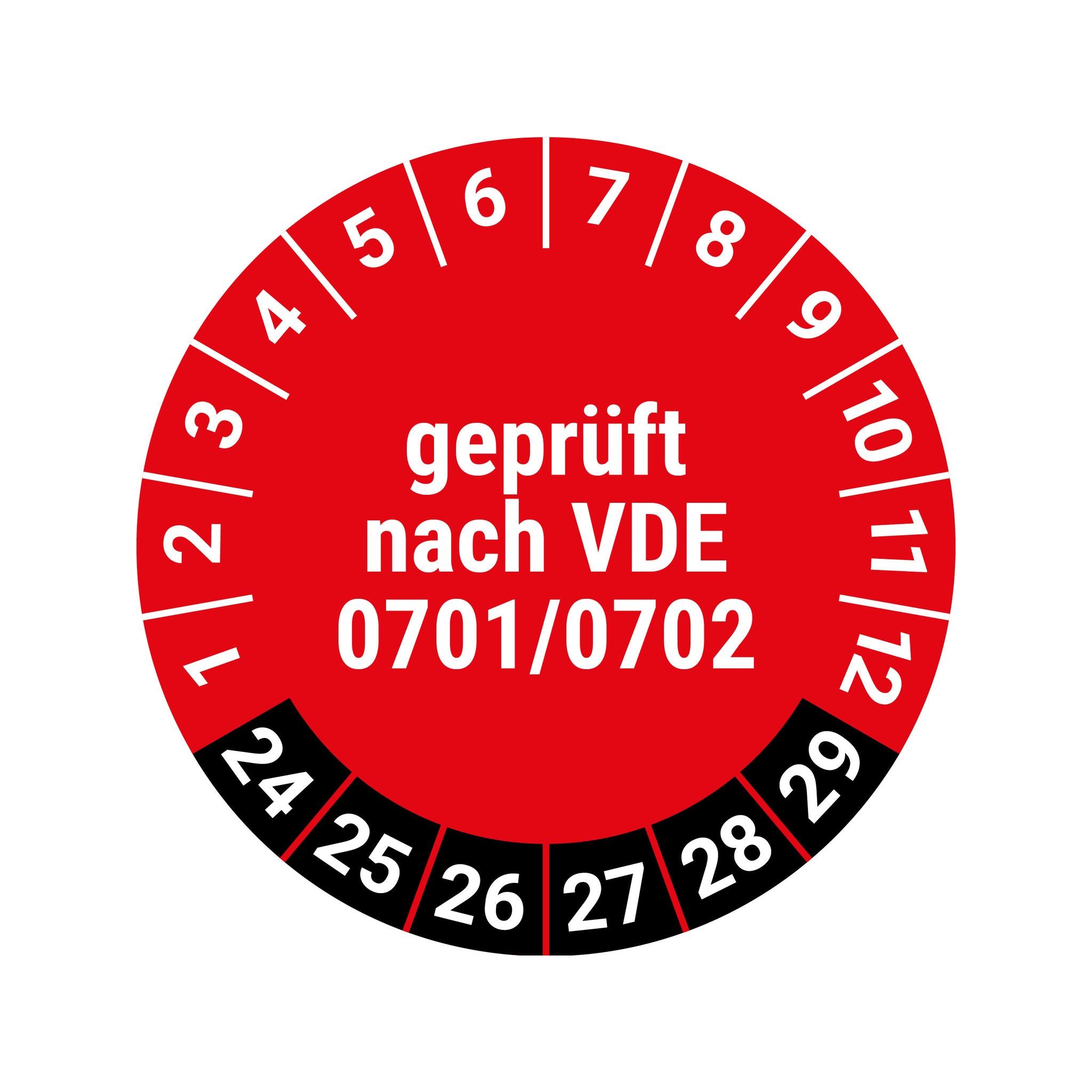 Prüfplakette VDE0701/0702