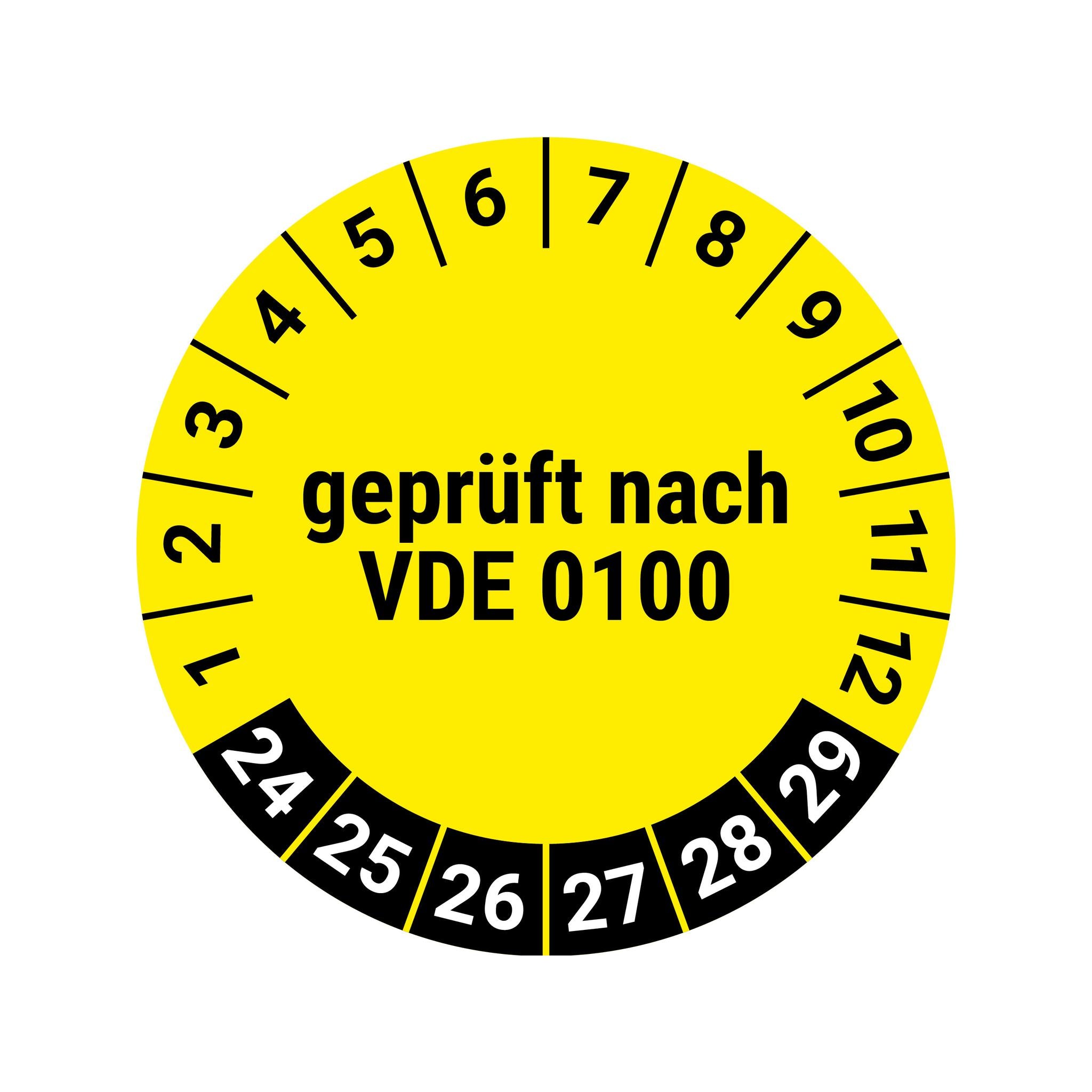 Prüfplakette VDE0100