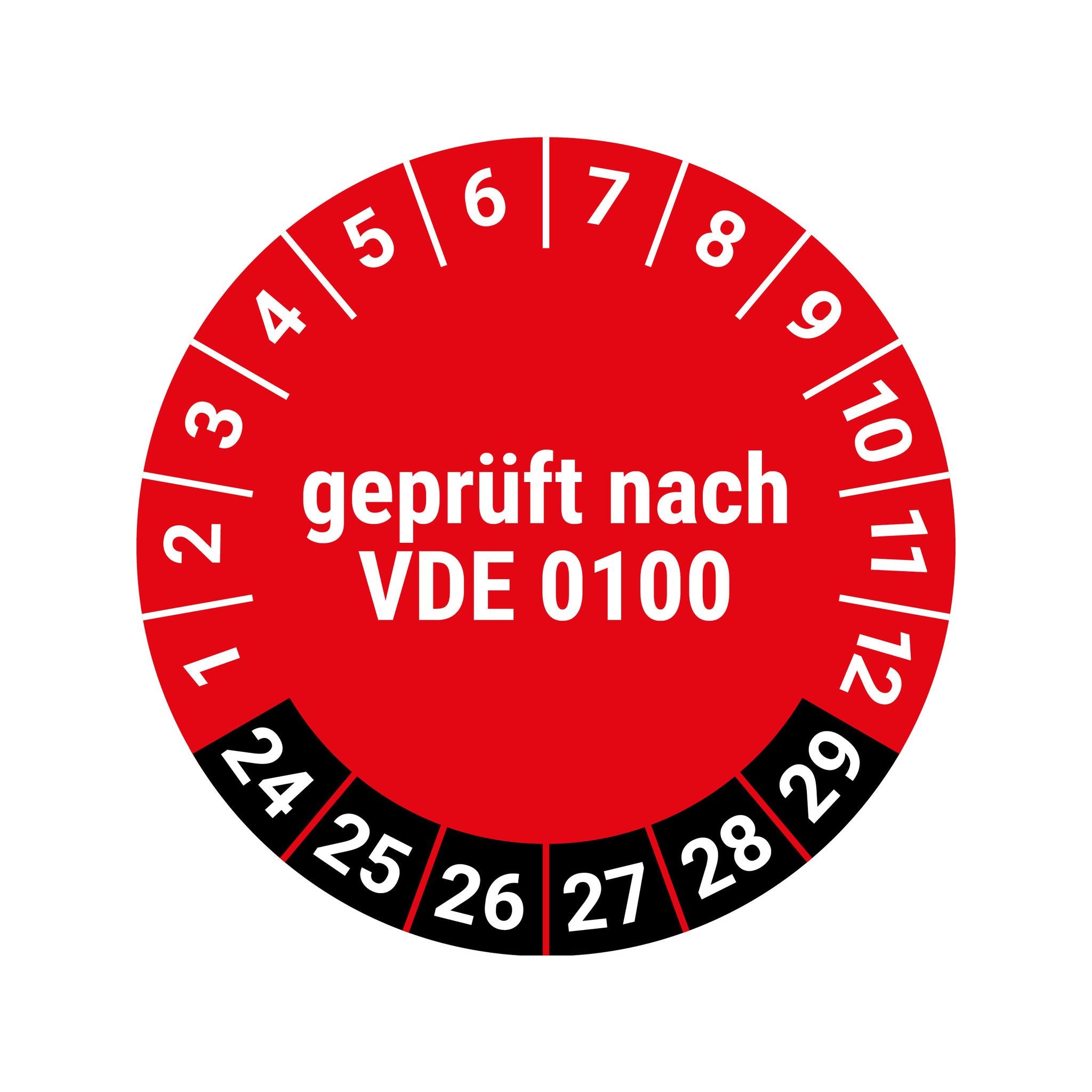 Prüfplakette VDE0100